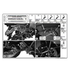 KAPPA STELAŻ KUFRA CENTRALNEGO KAWASAKI KLR 650 (07-15) ( BEZ PŁYTY ) - WYCOFANY Z OFERTY