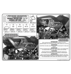 KAPPA STELAŻ KUFRÓW BOCZNYCH MONOKEY SIDE HONDA CBF 500 '04-'12 /600/1000 - TYLKO POD KUFRY K33N K'ROAD