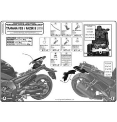 KAPPA STELAŻ KUFRA CENTRALNEGO YAMAHA FZ8 / FAZER 8 800 '10-'15 ( BEZ PŁYTY )
