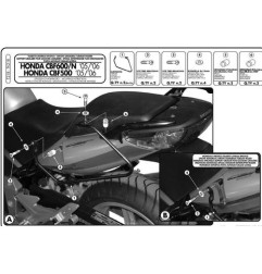KAPPA STELAŻ POD TORBY (SAKWY) BOCZNE HONDA CBF 500 '04-'12, CBF 600S/N '04-'09, CBF 1000 '06-'09