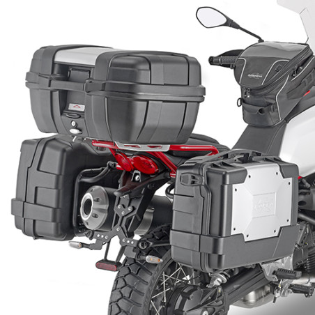 KAPPA STELAŻ KUFRÓW BOCZNYCH SZYBKIEGO MONTAŻU MONOKEY MOTO GUZZI V85 TT '19-'23 - RÓWNIEŻ POD KUFRY MONOKEY KMS K'MISSION ALU