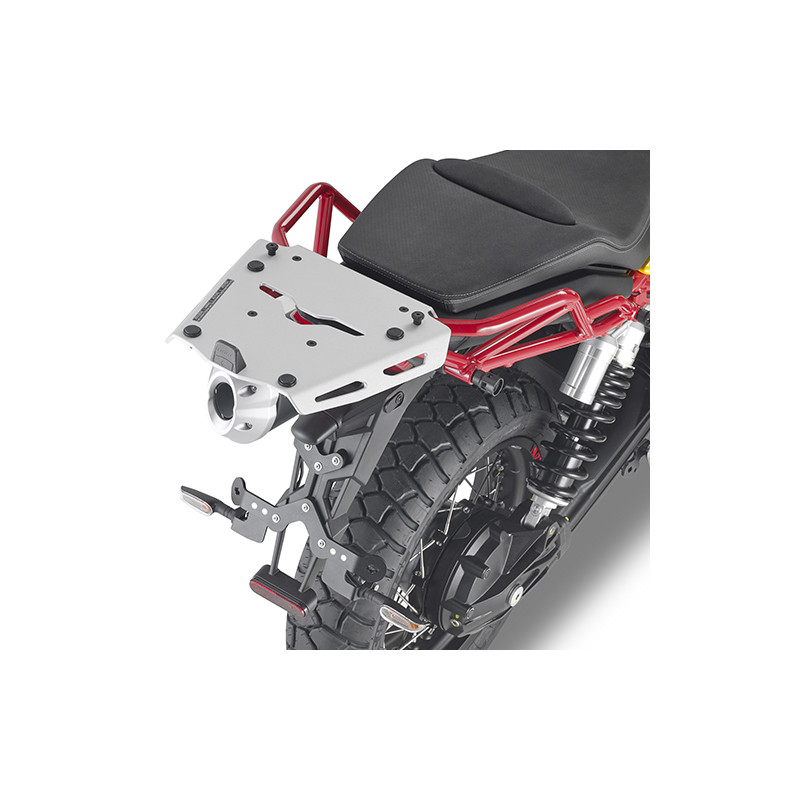 KAPPA STELAŻ KUFRA CENTRALNEGO MOTO GUZZI V85 TT '19-'23 ALUMINIOWY MONOKEY