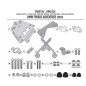 KAPPA STELAŻ KUFRA CENTRALNEGO BMW F 850/900GS Adventure (19-25) ALUMINIOWY MONOKEY