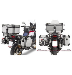 KAPPA STELAŻ KUFRÓW BOCZNYCH MONOKEY CAM SIDE HONDA CRF 1000L Africa Twin (16-17) - POD KUFRY KFR K'FORCE ORAZ KVG K'VOYAGER ALU