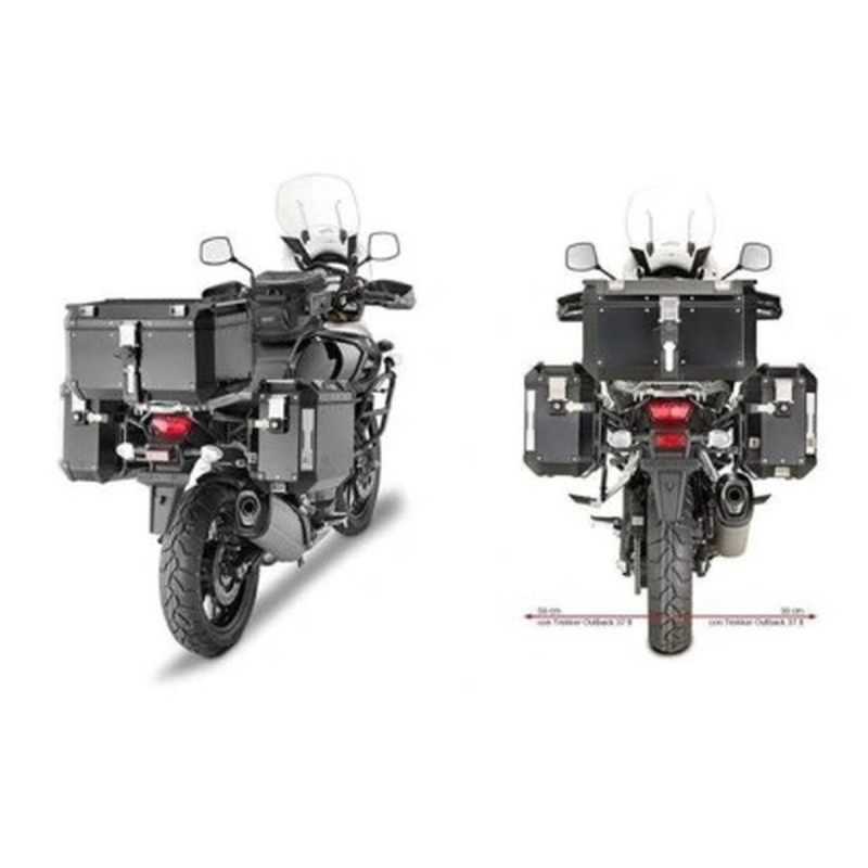 KAPPA STELAŻ KUFRÓW BOCZNYCH MONOKEY CAM SIDE SUZUKI DL 1000 V-Strom '14-'19, - POD KUFRY KFR K'FORCE ORAZ KVG K'VOYAGER ALU
