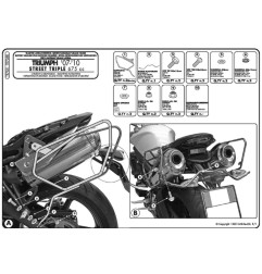 KAPPA STELAŻ POD TORBY (SAKWY) BOCZNE TRIUMPH Street Triple 675 (07-12) - RÓWNIEŻ POD KUFRY RA314 EASY LOCK