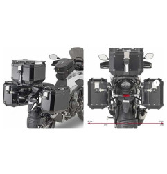 KAPPA STELAŻ KUFRÓW BOCZNYCH MONOKEY CAM SIDE HONDA CB 500 X (19-23) NX 500 '24-'25 POD KUFRY KFR K'FORCE ORAZ KVG K'VOYAGER ALU