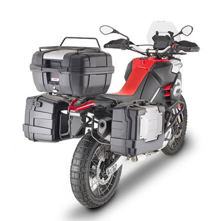 KAPPA STELAŻ KUFRÓW BOCZNYCH MONOKEY APRILIA TUAREG 660 '21 -'25 TUAREG RALLI '25 - RÓWNIEŻ POD KUFRY MONOKEY KMS K'MISSION ALU