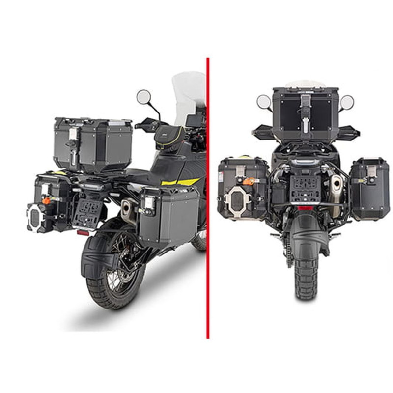 KAPPA STELAŻ KUFRÓW BOCZNYCH MONOKEY TRIUMPH TIGER 1200GT (22-) - RÓWNIEŻ POD KUFRY MONOKEY KMS K'MISSION ALU