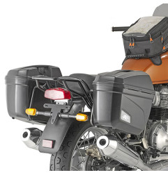 KAPPA STELAŻ KUFRÓW BOCZNYCH MONOKEY ROYAL ENFIELD INTERCEPTOR 650 '19-'25, - CZARNY