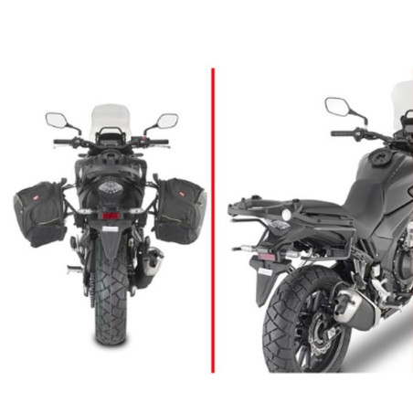 KAPPA STELAŻ POD TORBY (SAKWY) BOCZNE SZYBKIEGO MONTAŻU REMOVE-X HONDA CB 500X '19-'23,