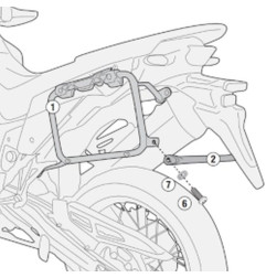 KAPPA STELAŻ KUFRÓW BOCZNYCH MONOKEY HONDA XL 750 Transalp '23-'25 - RÓWNIEŻ POD KUFRY MONOKEY KMS K'MISSION ALU