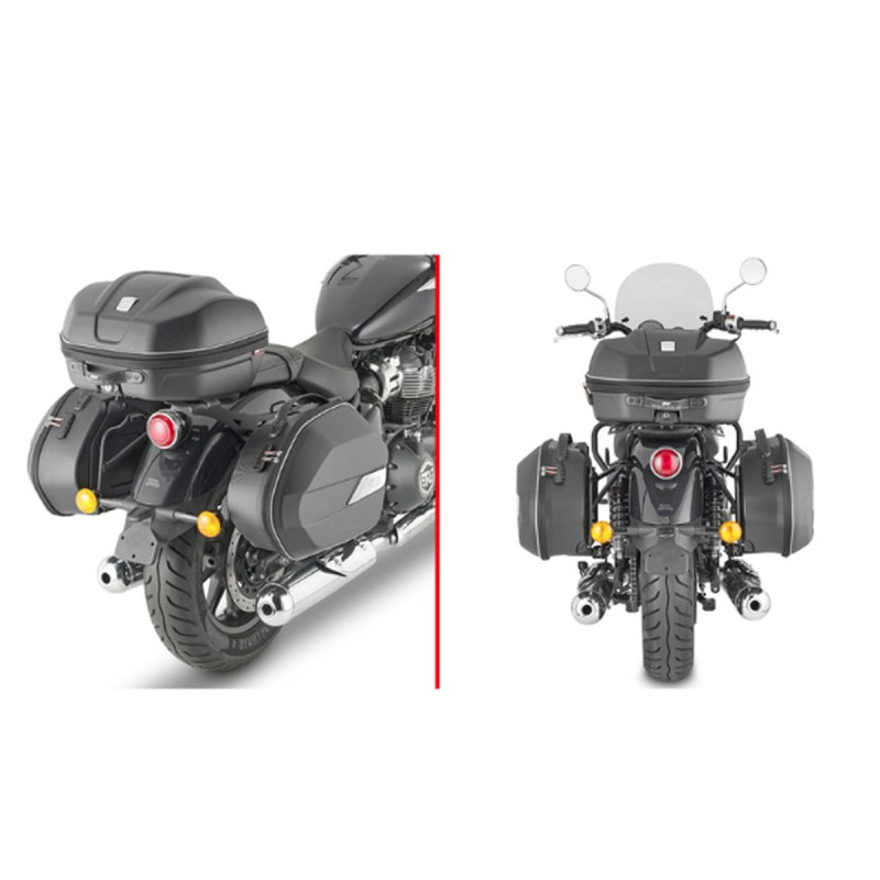 KAPPA STELAŻ KUFRÓW BOCZNYCH MONOKEY ROYAL ENFIELD SUPER METEOR 650 '23-'25, - RÓWNIEŻ POD KUFRY MONOKEY KMS K'MISSION ALU