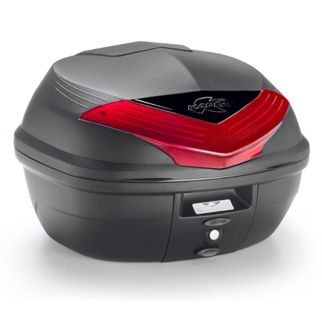 KAPPA KUFER CENTRALNY 35L MONOLOCK K355N2 Z CZERWONYMI ODBLASKAMI ( ZAWIERA PŁYTĘ ) - ZASTĘPUJE K355N