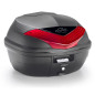 KAPPA KUFER CENTRALNY 35L MONOLOCK K355N2 Z CZERWONYMI ODBLASKAMI ( ZAWIERA PŁYTĘ ) - ZASTĘPUJE K355N