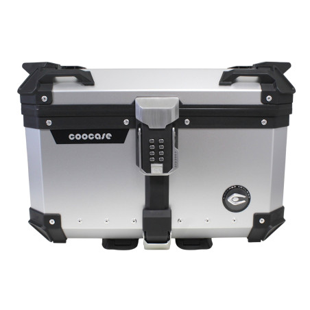 KUFER CENTRALNY ALUMINIOWY COOCASE 55L KEYLESS SREBRNY