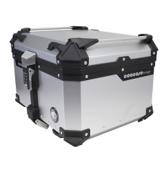 KUFER CENTRALNY ALUMINIOWY COOCASE 55L KEYLESS SREBRNY