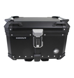 KUFER CENTRALNY ALUMINIOWY COOCASE 55L KEYLESS Z WYSUWANYM OPARCIEM CZARNY