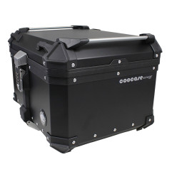 KUFER CENTRALNY ALUMINIOWY COOCASE 55L KEYLESS Z WYSUWANYM OPARCIEM CZARNY