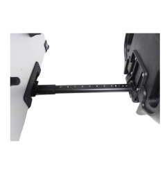 KUFER CENTRALNY ALUMINIOWY COOCASE 55L KEYLESS Z WYSUWANYM OPARCIEM SREBRNY