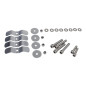 KUFER CENTRALNY ALUMINIOWY COOCASE 55L KEYLESS Z WYSUWANYM OPARCIEM CZARNY