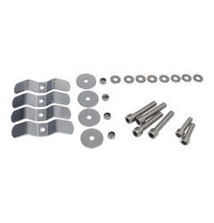 KUFER CENTRALNY ALUMINIOWY COOCASE 55L KEYLESS Z WYSUWANYM OPARCIEM SREBRNY