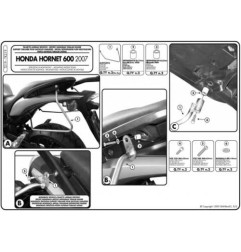 KAPPA STELAŻ POD TORBY (SAKWY) BOCZNE HONDA CB 600F HORNET '07-'10