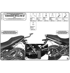 KAPPA STELAŻ POD TORBY (SAKWY) BOCZNE KAWASAKI ER-6N '05-'08