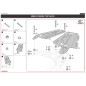 ZESTAW STELAŻY KUFER CENTRALNY + BOCZNE COOCASE BMW  R1200GS/R1250GS 2010-2023 PRAWY KUFER ASYMETRYCZNY