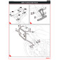 ZESTAW STELAŻY KUFER CENTRALNY + BOCZNE COOCASE BMW  R1200GS/R1250GS 2010-2023 PRAWY KUFER ASYMETRYCZNY