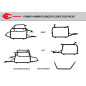 ZESTAW STELAŻY KUFER CENTRALNY + BOCZNE COOCASE BMW  R1200GS/R1250GS 2010-2023 PRAWY KUFER ASYMETRYCZNY
