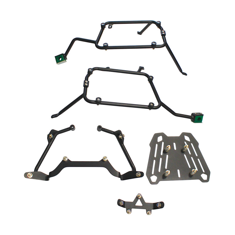 ZESTAW STELAŻY KUFER CENTRALNY + BOCZNE COOCASE BMW F800GS/F850GS 2010-2021 KUFRY BOCZNE SYMETRYCZNE