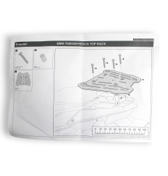 ZESTAW STELAŻY KUFER CENTRALNY + BOCZNE COOCASE BMW F800GS/F850GS 2010-2021 KUFRY BOCZNE SYMETRYCZNE