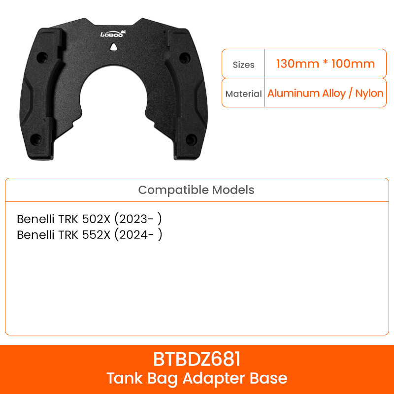 LOBOO Magnetyczny uchwyt do Tank Bag Easy, do BENELI TRK502X (2021-) Beneli TRK 552X (2024-) LOBOO Magnetyczny uchwyt do Tank Bag Easy, do BENELI TRK502X (2021-) Beneli TRK 552X (2024-)