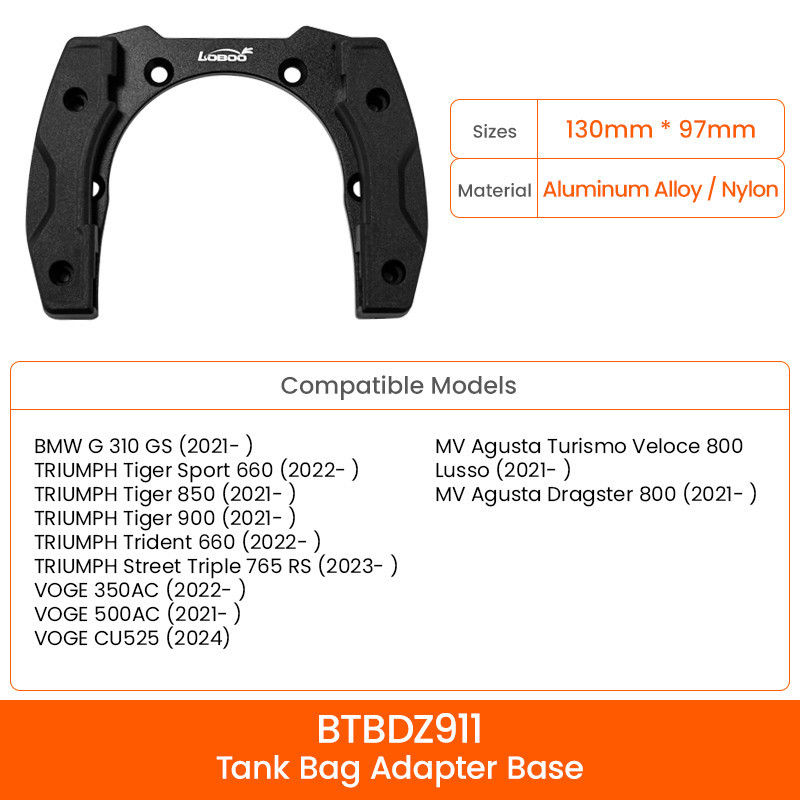 LOBOO Magnetyczny uchwyt do Tank Bag Easy, do TRIUMPH, VOGE LOBOO Magnetyczny uchwyt do Tank Bag Easy, do TRIUMPH, VOGE
