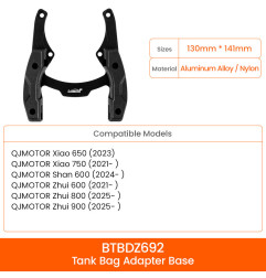 LOBOO Magnetyczny uchwyt do Tank Bag Easy, do QJMOTOR Xiao 650(2023), Xiao 750(2021-), Shan 600(2024-), Zhui 600(2021-), Zhui 80