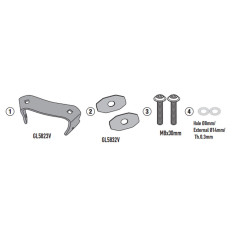 Adapter mocujący stelaż boczny KAPPA KLO5145MK/KLO5145CAM do BMW F 900 GS 2024-