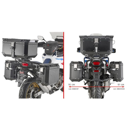 Kappa prawy stelaż kufra bocznego Monokey Cam Side Honda CRF 1100L Africa Twin/Adventure Sport 20-25