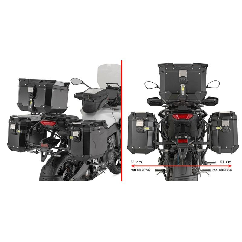 Kappa stelaż kufrów bocznych Monokey Cam Side Yamaha Tracer 9 / GT / GT+ 2025