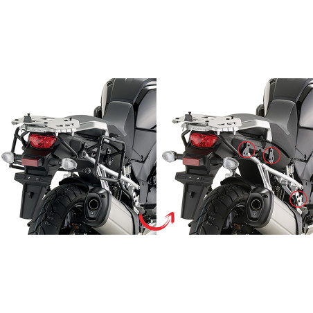 Kappa stelaż kufrów bocznych Monokey szybki montaż Suzuki DL 1000 V-Strom 2014-2019