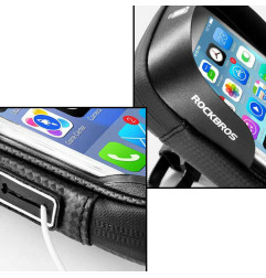 Sakwa, uchwyt rowerowy na telefon torba na kierownicę Rockbros B17-3-6