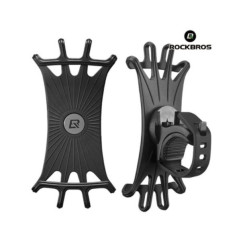 Rowerowy uchwyt na telefon gumowy ROCKBROS (LF436BK) czarny