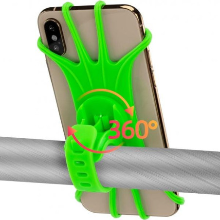 Rowerowy uchwyt na telefon gumowy ROCKBROS (LF436G) zielony