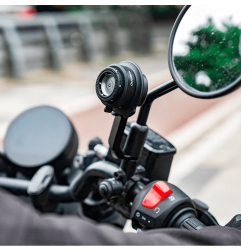 QUICK LAUNCH uchwyt na telefon z amortyzacją i ramieniem na gniazdo lusterka motocyklowego Outplorer QM05
