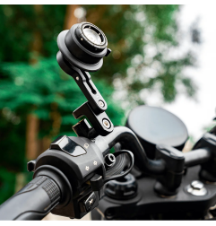 QUICK LAUNCH uchwyt na telefon z amortyzacją i ramieniem na klamkę sprzęgła motocyklowego Outplorer QM06