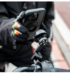 QUICK LAUNCH uchwyt na telefon z amortyzacją i ramieniem na klamkę sprzęgła motocyklowego Outplorer QM06