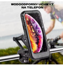 Uniwersalny, rowerowy uchwyt na telefon, wodoodporny
