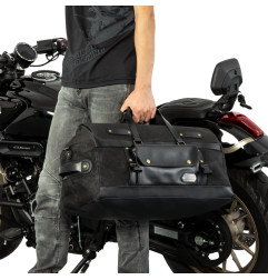LOBOO Torba motocyklowa TPU VINTAGE 40L czarna