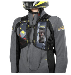 LOBOO Plecak motocyklowy czarny/szary/fluo 6L, materiał TPU, wodoodporny IPX7, camelbag 1,5L