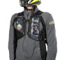 LOBOO Plecak motocyklowy czarny/szary/fluo 6L, materiał TPU, wodoodporny IPX7, camelbag 1,5L
